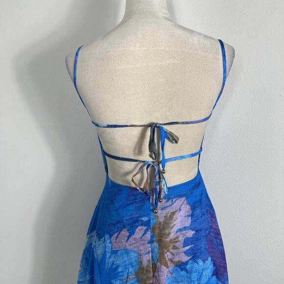 NWT NEW Billy J Rahima Maxi Dress - Blue Floral Womens AU SIZE 8 US SIZE 4 - Picture 9 of 14